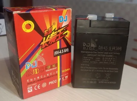 DJDC 6V 4.5Ah Battery For Rechargeable Fan,digital scale metre battery ...