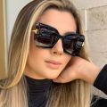 Brand Designer T Sunglasses 2024 New Oversized Square Women Sun Glasses Female Big Frame Colorful Shades for Female Oculos. 
