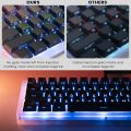 136 Key Polar Day PBT Double Shot Side Print Shine Through Backlit keycaps For MX Mechanical Keyboard 108 96 87 NJ80 84 68 64 61. 
