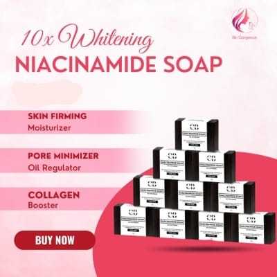 Cosmi Beautii Soap Niacinamide 10x Brightening Lightening Whitening Bar Soap For Men 70 gm