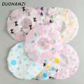DUOHANZI New high-end waterproof shower Thickened and enlarged womens shampoo Waterproof bathing hat Shower cap. 