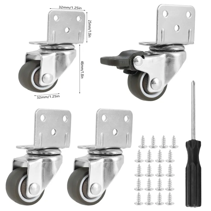 4PCS%2032mm-2inch%20Furniture%20Caster%20Soft%20Rubber%20Universal%20Wheel%20Swivel%20Caster%20Roller%20Wheel%20For%20Platform%20Trolley%20Accessory%20-%20Image%207