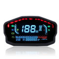 Universal Motorcycle LCD Digital Tachometer LED Speedometer Odometer Gauge. 