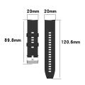 Watch Strap For Amazfit GTS 2e / GTS 2 20mm Silicone Watch Band with Silver Buckle.