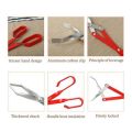 2X BBQ Charcoal Tong Barbecue Carbon Clamp Aluminum Plier Grilled Food Clip Portable Tongs Barbecue Accessories 50.8cm. 