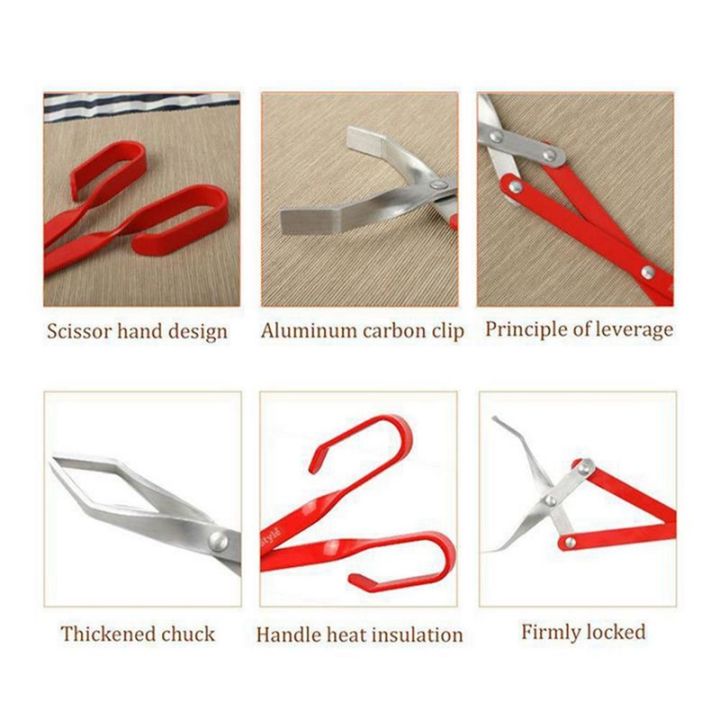 2X%20BBQ%20Charcoal%20Tong%20Barbecue%20Carbon%20Clamp%20Aluminum%20Plier%20Grilled%20Food%20Clip%20Portable%20Tongs%20Barbecue%20Accessories%2050.8cm%20-%20Image%203