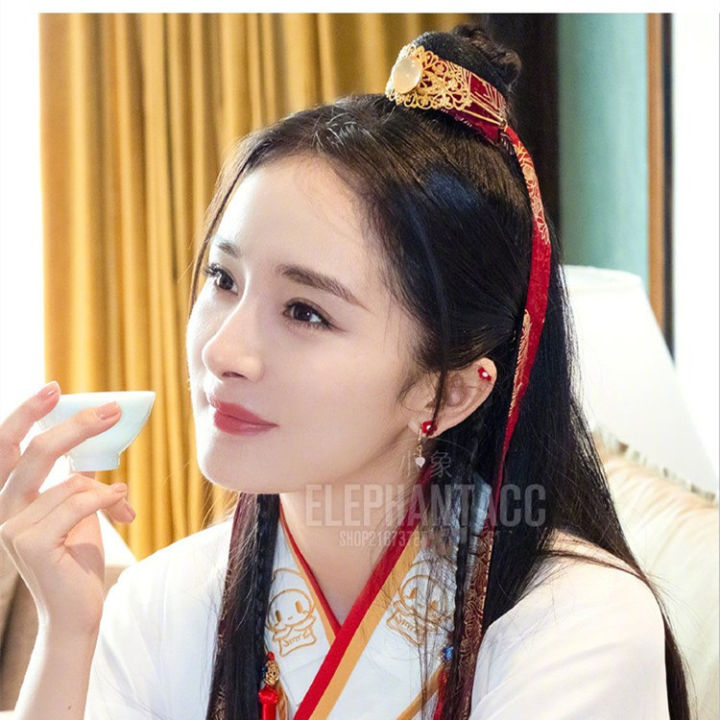 Alloy Hair Accessories Hair Accessories Headdress for Han Chinese Clothing Bandeau Ribbon Men's and Women's Hair Clip Bun Updo Ancient Style Tuinga Ancient Style