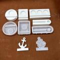 Silica Silicone Mold Heat-Resistant 9.4*7.9cm Candle Holder Mold Resin Molds for Craft Projects Home Decor Hobbyists.