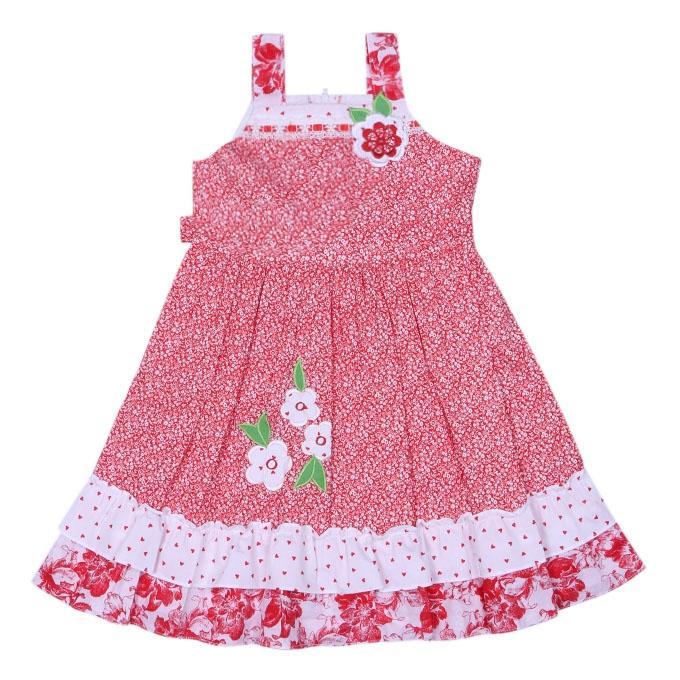 White%20and%20Red%20Georgette%20Frock%20for%20Girls%20-%20Image%202