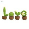 Crocheted Planter Crocheting Craft Table Centerpieces Crochet Kit for Kid Teens Beginners. 