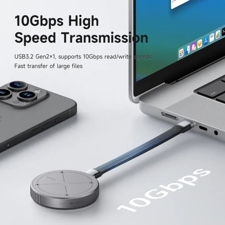 Hagibis%20Magnetic%20M.2%202230%20NVMe%20SSD%20Enclosure%20Magsafe%20SSD%20Case%20USB%20C%203.2%20Gen2%20to%20NVMe%20PCI-E%20for%20iPhone%2015%20Pro%20Max%20ProRes%20MacBook%20-%20Image%205