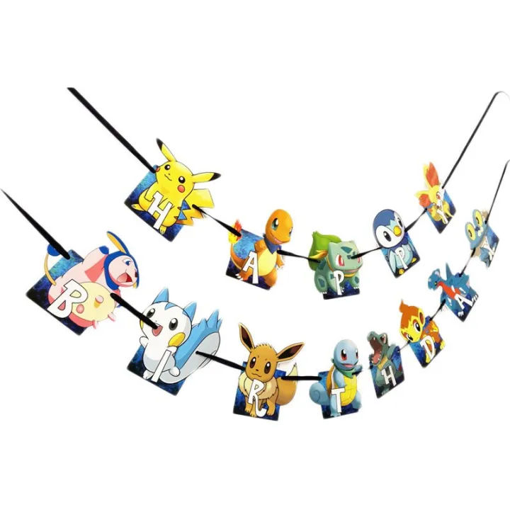 Pokemon%20Pikachu%20birthday%20party%20Disposable%20decorations%20tableware%20Set%20Plate%20Cup%20cake%20topper%20Birthday%20Party%20Supplies%20Action%20Figure%20-%20Image%202