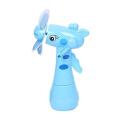 Plastic Hand Operated Toy Fan - Sky Blue. 