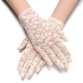 New Party Dressy Gloves Women High Quality Lace Gloves Paragraph Wedding Gloves Mittens Accessories Full Finger Girls. 