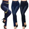 Seamless Leggings Women Pants Print Jeggings Cotton Girl Knitted High Waist Faux Jeans Denim Femme Pantalon Fitness Leggins House Foocus. 