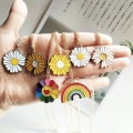 Cute Trendy Necklace Sun Flower Necklaces for Boy Simple Stylis. 