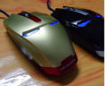 Newman Iron Man Wired Optical Gold & Black LED Gaming Mouse. 