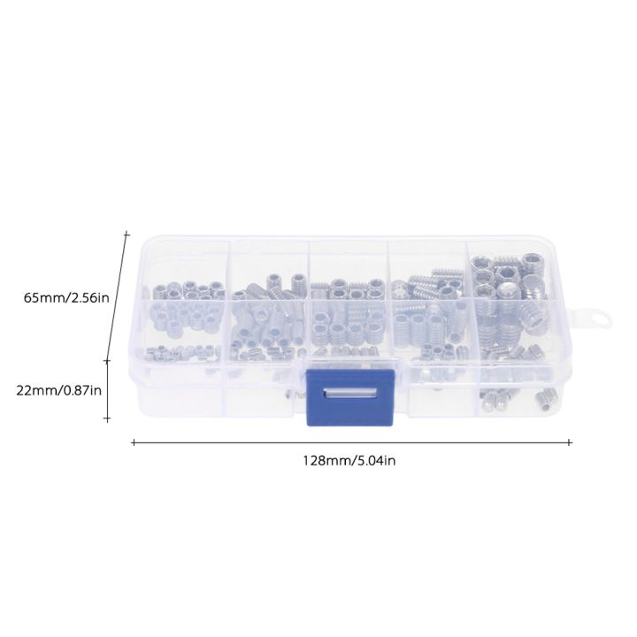 200pcs%20Stainless%20Steel%20Socket%20Screws%20Allen%20Head%20Socket%20Hex%20Set%20Grub%20Screw%20Assortment%20Cup%20Point%20Column%20M3-M6/M8%20Hexagonal%20Screw%20Kit%20-%20Image%209