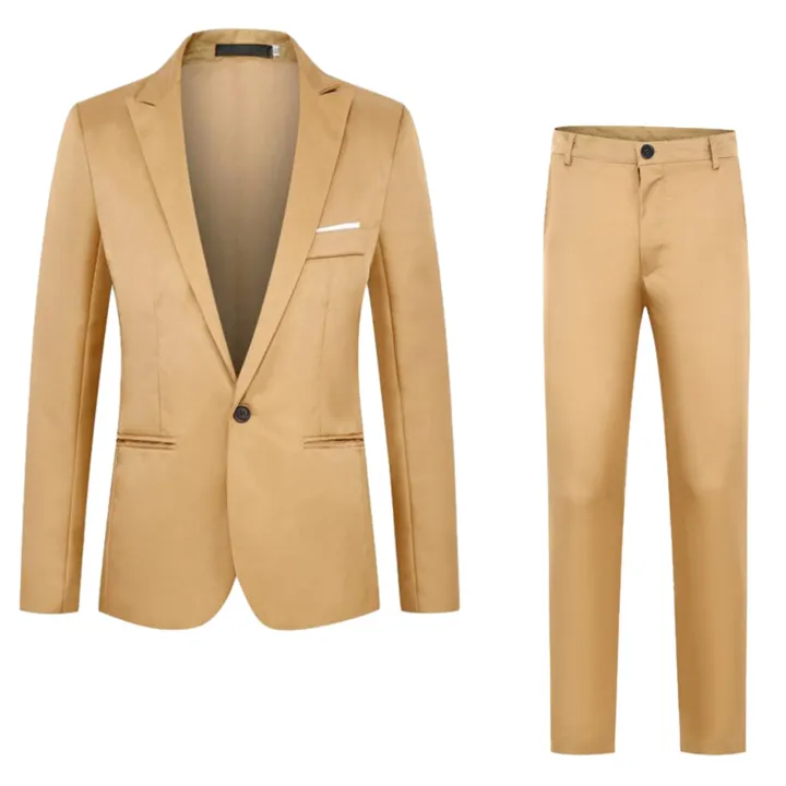 Men's%20Solid%20Color%20Suit%20Set%20Business%20Suit%20coat%20New%20And%20Fashion%20Slim%20Fit%20Dress%20Pants%202%20Pieces%20Classic%20Blazers%20terno%20masculino%20-%20Image%203
