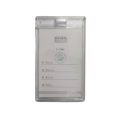 Kejea T-738V Sliding Plastic Waterproof ID Card Holder, Pack of 1. 