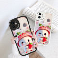FINDWORLD for Redmi Note 11/Note 11S Cartoon Cute Rabbits Lambskin Texture Soft Silicone PU Leather Back Cover Phone Case.