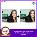 Streax Cream Hair Colour Shine On 1 Natural Black 2packes. 