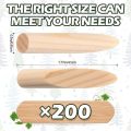 200 Packs Pocket Hole Plugs Solid Wood Dowels Pocket Hole Jig Paint.