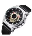 Strap Leather Analog Watch Men. 