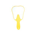 1pc Mouth Mirror Tooth Shaped Plastic Handle Hand Mirror For Examination Tooth Oral Care Tool.
