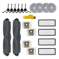 Main Side Brush Hepa Filter Mop Cloth Dust Bags Replacement Accessories Kit As Shown Vacuum Cleaner Parts for L20 Ultra Robot Vacuum Cleaner.