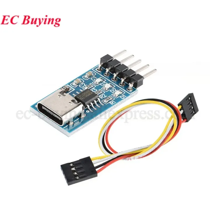 TYPE-C USB to TTL Serial Port CH340N Module CH340 DC 5V 3.3V Upgrade MCU Download Brush Line 4P Connector HW-234