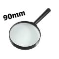 90Mm Handheld Magnifying Glass 7X Magnifier Black - Mirror - Mirror.