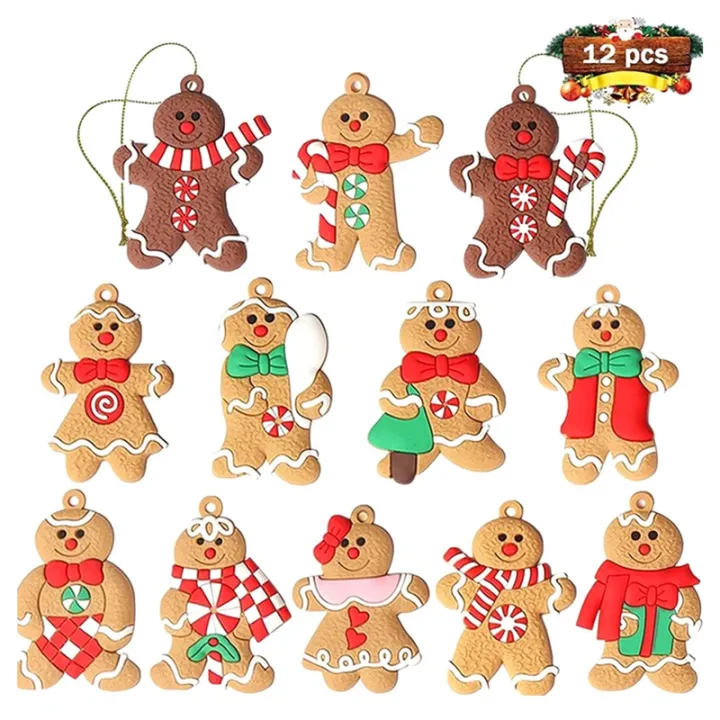 12Pcs%20Ornaments%20for%20Christmas%20Assorted%20Plastic%20Gingerbread%20Figurines%20Ornaments%20for%20Christmas%20Tree%20Hanging%20Decorations%20Easy%20Install%20Easy%20to%20Use%20-%20Image%207