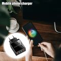 100W USB Charger Phone Charger QC 3.0 4Ports Fast Charging Adapter For I-Phone 13 12 11 Samsungs HuaweiP30 P50 Usb Chargeur.
