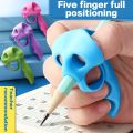 03 Pcs/Set Pencil Pen Gripper (03/05-finger) Writing pen holder Kindergarten Children Elementary School Student hand writing Practice Correction Devices.