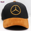 Mercedes Embroidery Logo Velvet Curved Cap. 