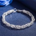 High quality 925 sterling silver Bracelet for woman man luxury Wedding party Christmas Gifts fashion fine Jewelry temperament. 