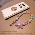 1Pc Colorful Flower Beaded Mobile Phone Charm Strap Chain Lanyard Women Girl Jewelry Phone Holder Beads Pendant Eatop.