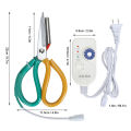 Heating Scissors 220V 9 Temperature Adjustable Precise Cutting Heating Sewing Scissors for Cutting Zipper for Tailor Shop. 