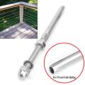 Threaded Bolt And Pedal Ball Cable Railing Kit End Fitting 0.32 Cm,T316 Marine Grade Stainless Steel Stair Tread Rail Wood Column Baffle Hardware System. 