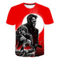 Movie Terminator Series T800 Dark Fate 3D Printed T-shirt Comic Character T-shirt Summer Harajuku Style T-shirt Men's Casual Top. 