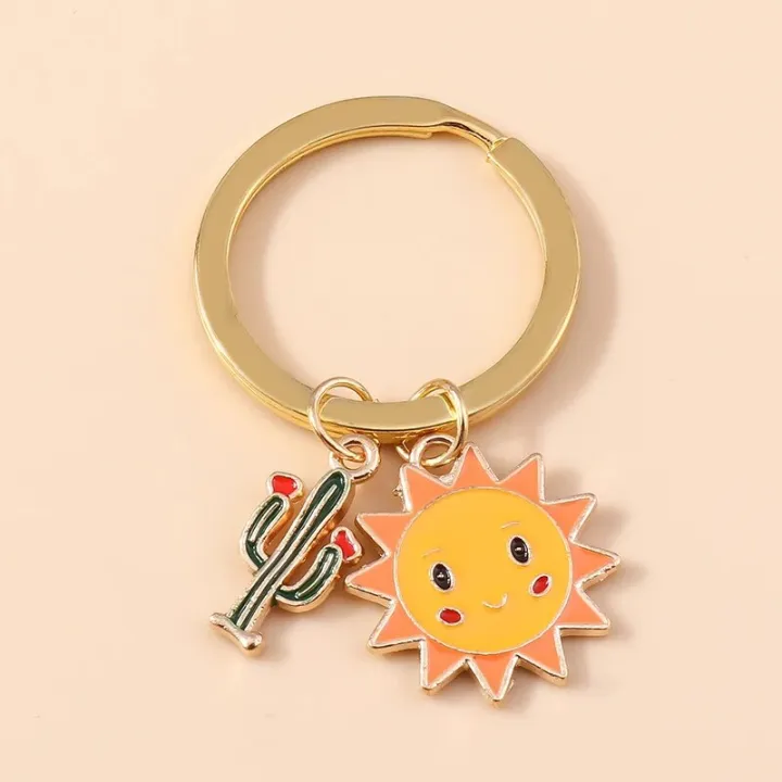 Cute%20Smile%20Sun%20Keychains%20Enamel%20Plant%20Cactus%20Charms%20Keyrings%20Women%20Men%20Handbag%20Pendants%20Key%20Chains%20Accessories%20DIY%20Jewelry%20Gifts%20-%20Image%203