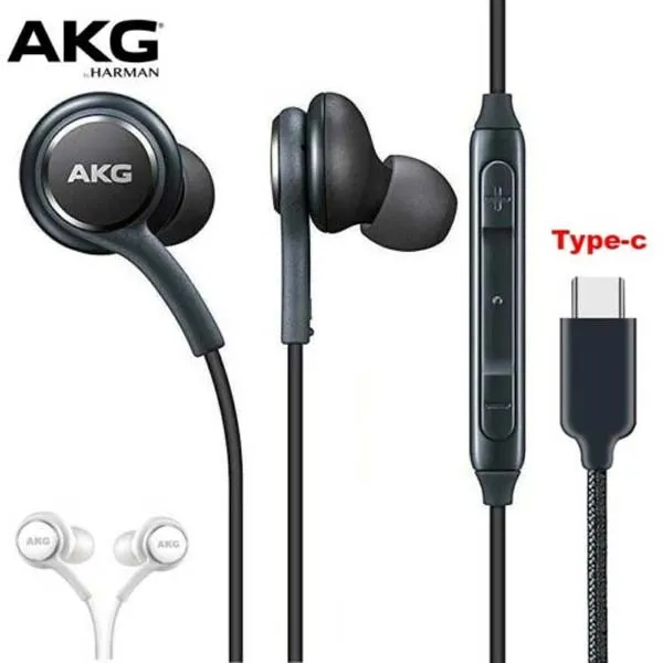 Samsung Akg Usb C Type Earphones Samsung AKG Type-C Earphones Black Or White