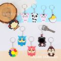 Batch cartoon PVC keychain chain creative soft rubber Taobao small activity, cheap gift giving. 