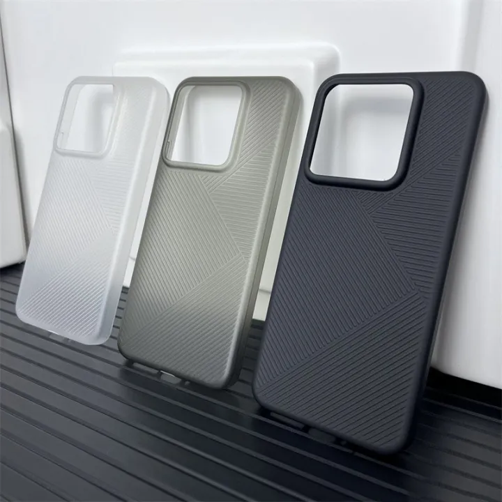 Suitable%20for%20Xiaomi%2014%20frosted%20geometric%20pattern%20mobile%20phone%20case%2014pro%20protective%20cover%20hard%20shell%20simple%20transparent%20all-inclusive%20pc%20ultra-thin%20-%20Image%203