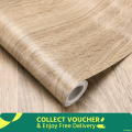 Wood grain self-adhesive wall stickers waterproof PVC wallpaper mural furniture decoration stickers home wallpaper 4x2 feet. 
