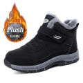 【selevn roind】 Boots Men's Women Slip On Winter Shoes For Men Waterproof Ankle Boots Winter Boots Male Snow Botines 2023 Black Botas Femininas.
