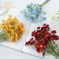 6pcs/set Artificial Flowers 27cm Sun Flower Colorful Small Daisy Silk Home Garden Decoration Wedding DIY Party. 