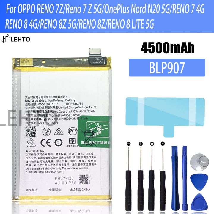 BLP907 907 Battery For OPPO A96 / Reno7Z / Reno7 4G / F21 PRO Repair Part Capacity Phone Batteries Bateria