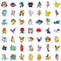50PCS Anime Pokemon Cute Stickers Decals DIY Notebook Laptop Phone Suitcase Bike Graffiti Funny Cartoon Sticker. 